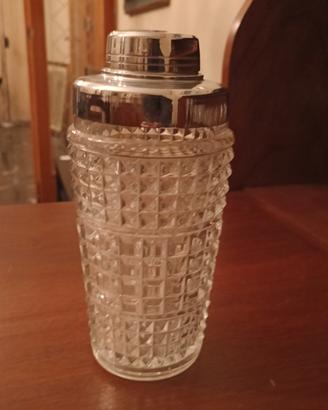 SHAKER VINTAGE PER COCKTAIL IN CRISTALLO ANNI '60