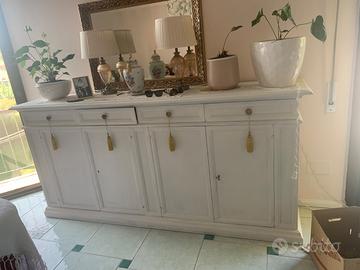 Credenza e libreria in legno