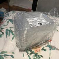 Set 5 contenitori alimentari plastica con coperch