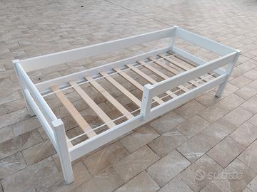 letto in legno bianco bambino bambina shabby