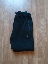 Pantaloni da tuta in felpa nera Polo Ralph Lauren.