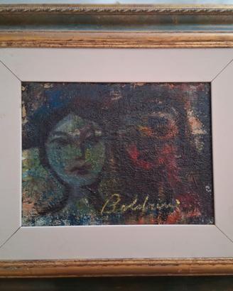 Gusavo Boldrini, olio su tela