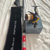 Canne da pesca bolognese, spinning, trota