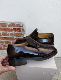 Dr Martens Brown Leather Slip-on Brogues Shoes 45