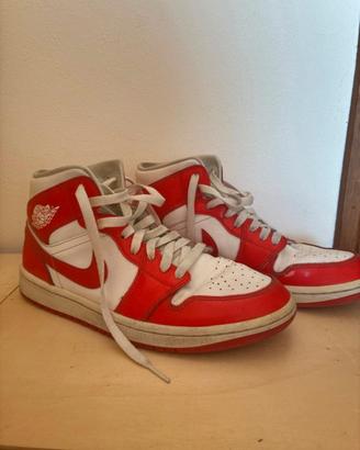 Sneakers Air Jordan  1 Mid white/red