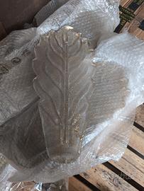 foglie in vetro e oro murano x lampadario