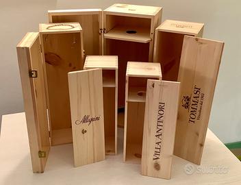 5 Cassette Vino Legno Nuove