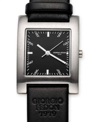 Giorgio Fedon 1919 Orologio Quadrato Tank Nero