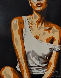 Quadro  moderno acrilico su tela 