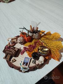 decorazione halloween con foglia