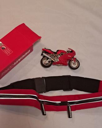 Kit Ducati Corse -Modellino Moto+Marsupio Elastico