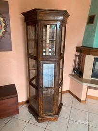 Vetrina vintage in legno 