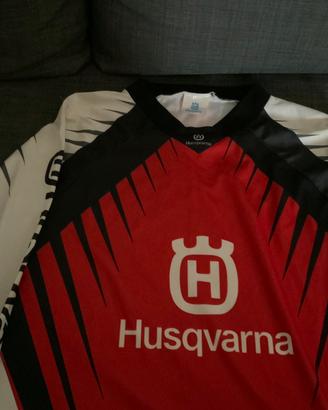 Maglia husqvarna cross enduro e alpinestars