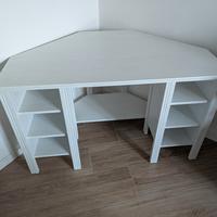 Scrivania angolare Brusali IKEA bianca