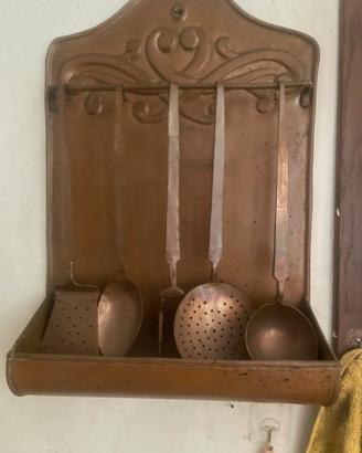 set completo da cucina in rame