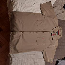 camicia manica corta verde militare Tommy Hilfiger