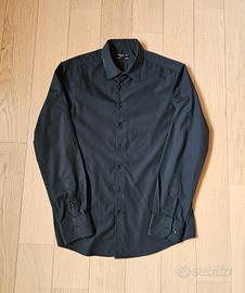 Camicia nera elegante uomo (tg. M slim fit)