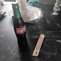 Maniglia e termometro originali frigo Coca Cola