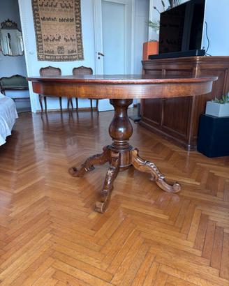Tavolo rotondo legno, allungabile