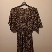 vestito leopardato taglia S/M