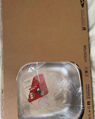 Lavandino inox per cucina 86x50