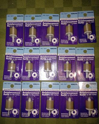 Kokuyo Cerchietti per rinforzo 15 pezzi 