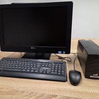 PC ALL IN ONE 20” CON TASTIERA , MOUSE E UPS
