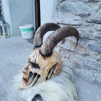 maschera krampus legno