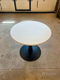 Tavolo rotondo design moderno - bianco e nero