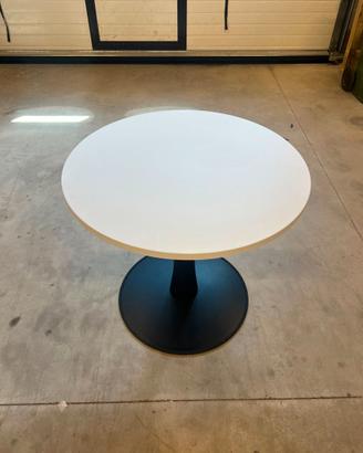 Tavolo rotondo design moderno - bianco e nero
