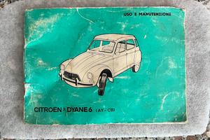 Libretto uso e manutenzione Citroen Dyane 6
