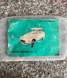 Libretto uso e manutenzione Citroen Dyane 6