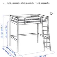 Letto a soppalco stora ikea