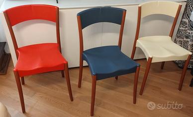 6 sedie POP Calligaris (Lucci&Orlandini Design)