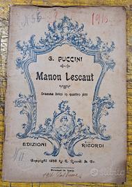 G. Puccini, Manon Lescaut, 1898