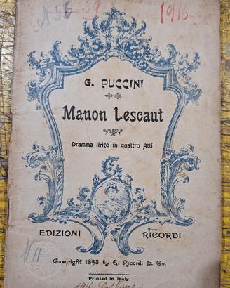 G. Puccini, Manon Lescaut, 1898