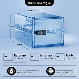 Scatola portaoggetti per medicinali con serratura