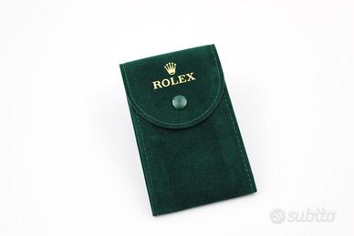 Rolex Pochette Porta Orologio Tessuto Verde