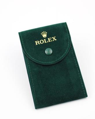 Rolex Pochette Porta Orologio Tessuto Verde