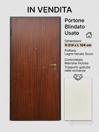 portone blindato usato 