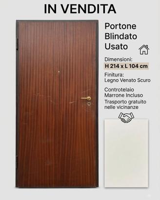 portone blindato usato 