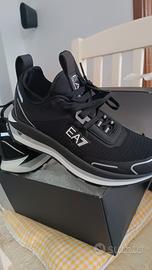 Sneakers Emporio Armani EA7 - Nere/Bianche - Tagli
