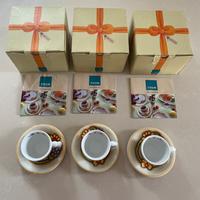 tris di tazzine da caffè thun