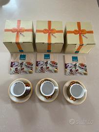 tris di tazzine da caffè thun