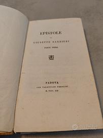 Epistole Giuseppe Barbieri Padova 1821