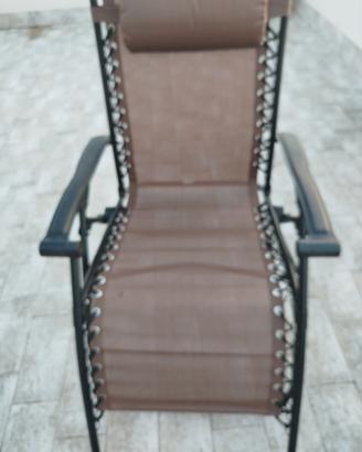 sdraio relax reclinabile per  interno/esterno 