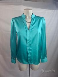 Camicia verde acqua brillante Motivi 