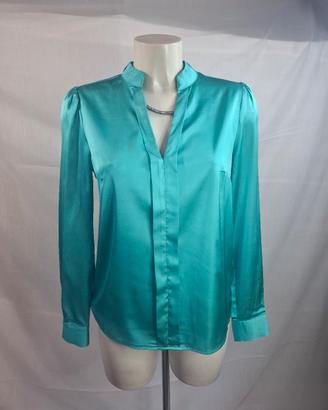 Camicia verde acqua brillante Motivi 