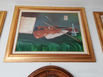 quadri olio su tela cornici lavorate e lisce