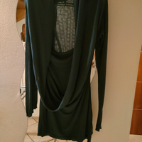 Maglione lungo leggero blu donna misura S Imperial